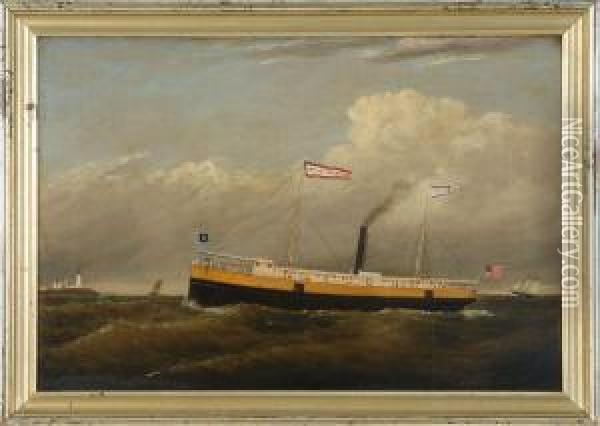 The Steamship-ferry City Of Gloucester Oil Painting - Clement Drew