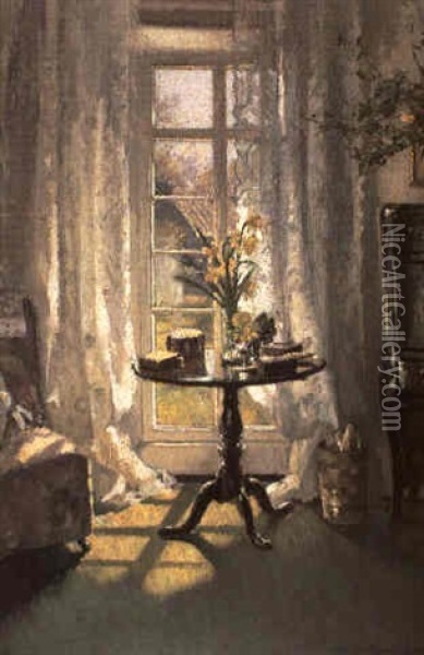 The Drawing Room, Gallance House Oil Painting - Patrick William Adam