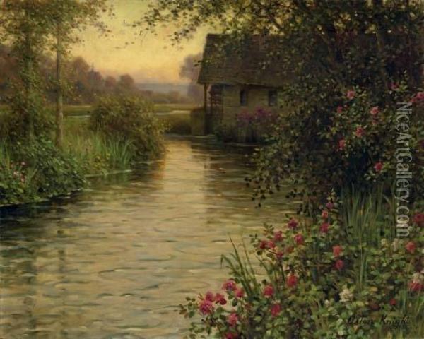 The Water Mill Oil Painting - Louis Aston Knight
