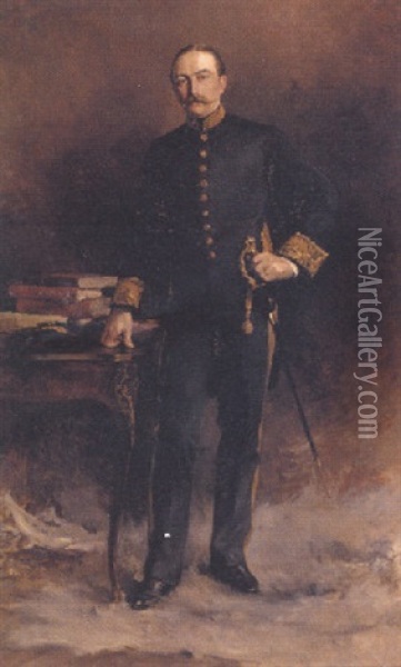 Portrait Of An Ambassador Oil Painting - Philip Alexius De Laszlo