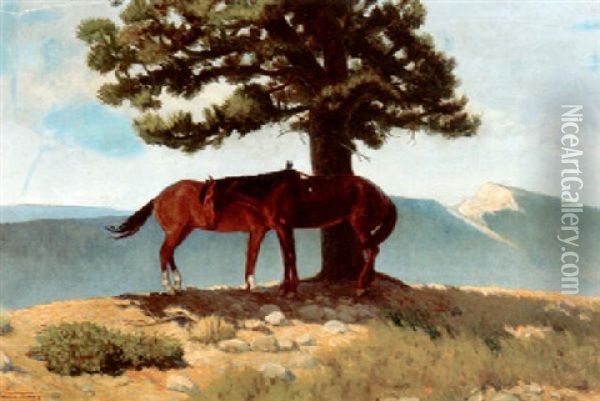 All's Fine Oil Painting - William R. (Will) James