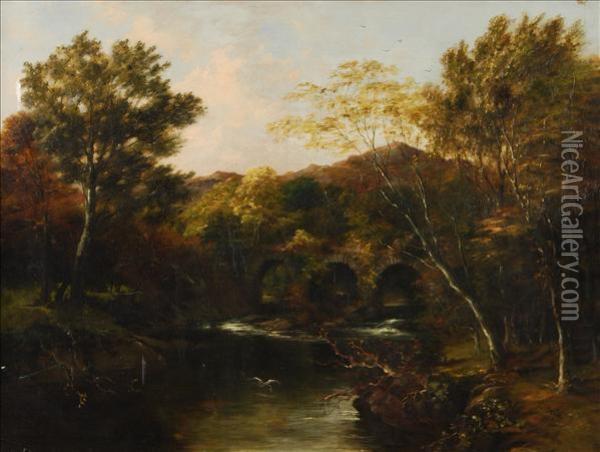 The River Wye Oil Painting - Frederick Waters Watts