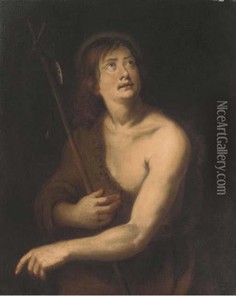 Saint John The Baptist Oil Painting - Sir Anthony Van Dyck