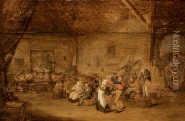 Peasant Wedding Oil Painting - Jan Miense Molenaer