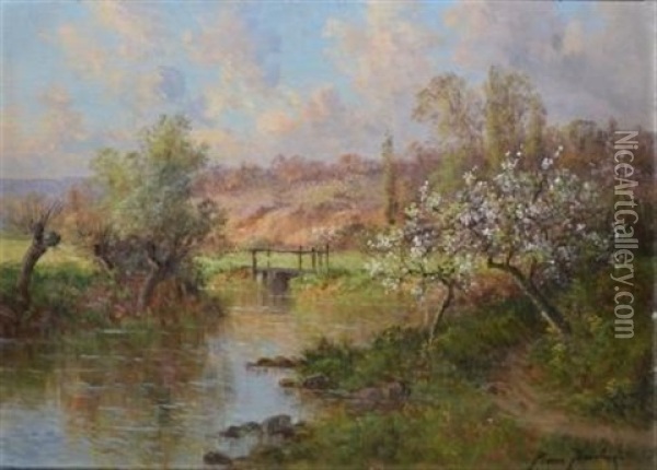 Le Printemps A Saint Igny [sic] Oil Painting - Pierre-Ernest Ballue