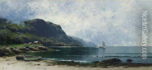 A Quiet Cove, Grand Manan Oil Painting - Alfred Thompson Bricher
