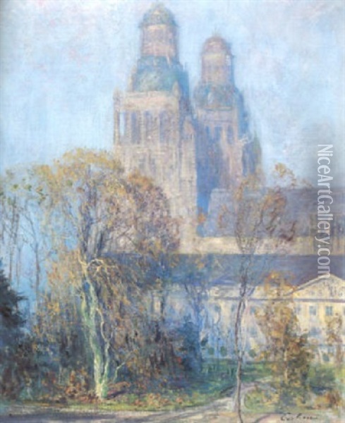 The Cathedral, Tours Oil Painting - Guy Rose