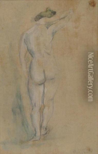 Nude Seen From The Back Oil Painting - Arnold Max Wexler