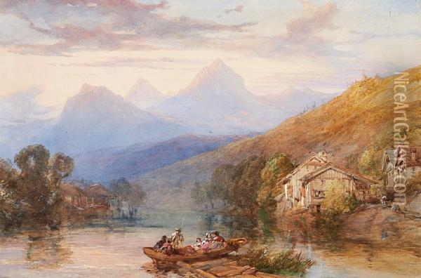 Setting Out On The Lake Oil Painting - John Harding