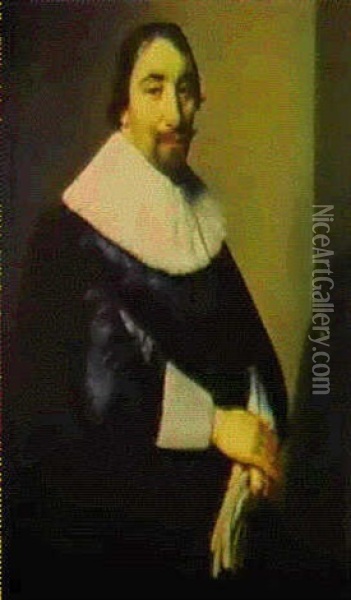 Portrait D'un Gentilhomme Oil Painting - Thomas De Keyser