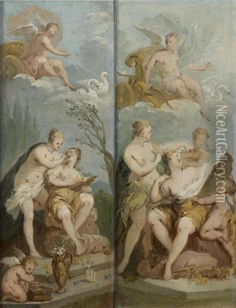 La Toilette De Venus Oil Painting - Etienne Jeaurat