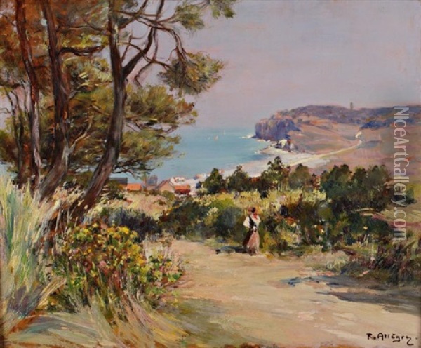 Sur La Cote Oil Painting - Raymond Allegre