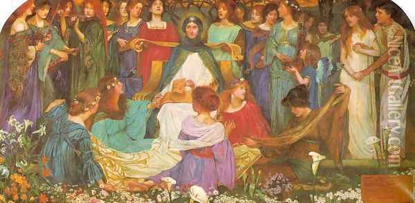 Blessed Damozel Oil Painting - John Byam Liston Shaw