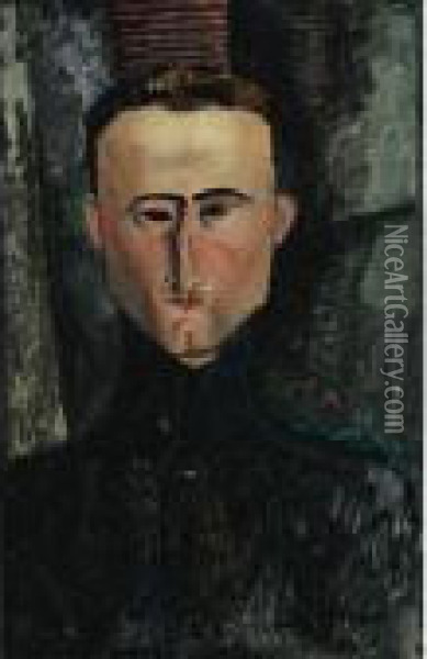 Property From The Estate Of Nell Singer
 

 
 
 

 
 Portrait Du Peintre Rouveyre Oil Painting - Amedeo Modigliani