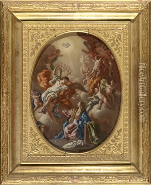 L'annonciation Oil Painting - Francesco de Mura
