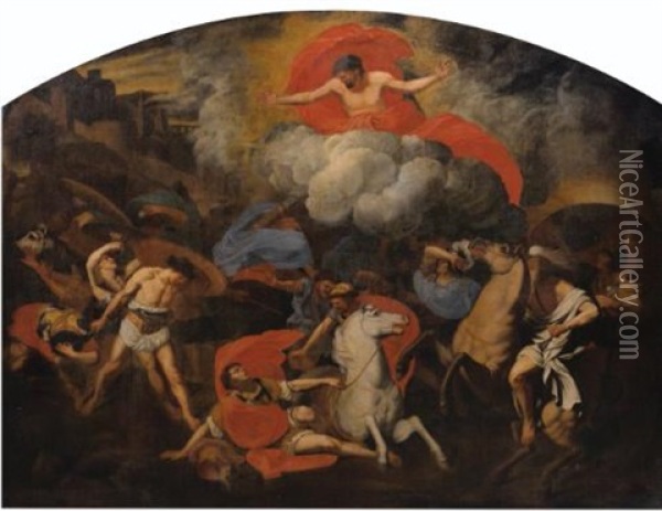 La Conversion De Saint Paul Oil Painting - Bertholet I Flemal
