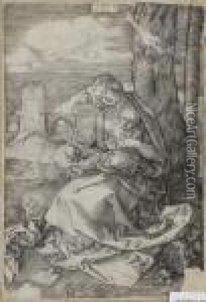 Maria Mit Der Birne Oil Painting - Albrecht Durer