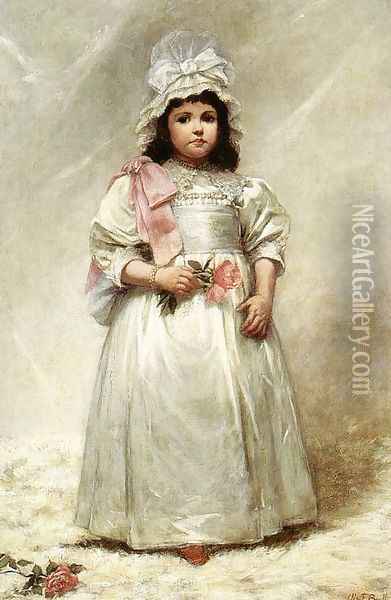 Little Lady Blanche 1884 Oil Painting - Elizabeth Lyman Boott Duveneck