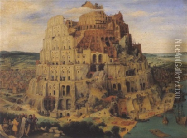 Der Turmbau Zu Babel Oil Painting - Pieter Brueghel the Younger