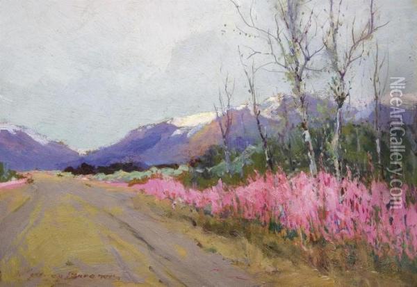 Fireweed Lane Oil Painting - Sidney Laurence