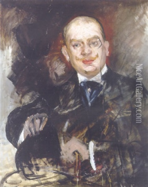 Portrat Ado Von Wilke, 1898 Oil Painting - Lovis Corinth