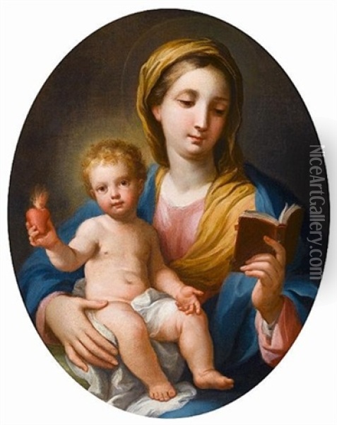 The Madonna And Child Oil Painting - Sebastiano Ceccarini