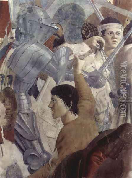 Battle between Heraclius and Chosroes (detail) 5 Oil Painting - Piero della Francesca