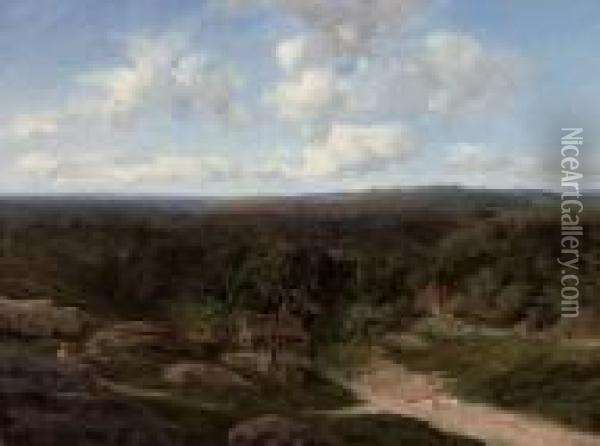 Ashdown Forest, Kent Oil Painting - Edmund John Niemann, Snr.