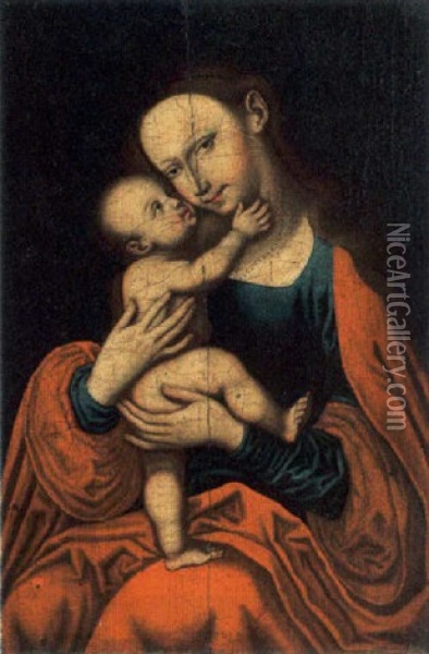 The Madonna And Child Oil Painting - Lucas Cranach the Elder