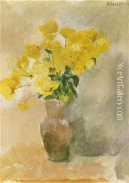 Blumen In Einem Krug Oil Painting - Robert Kohl