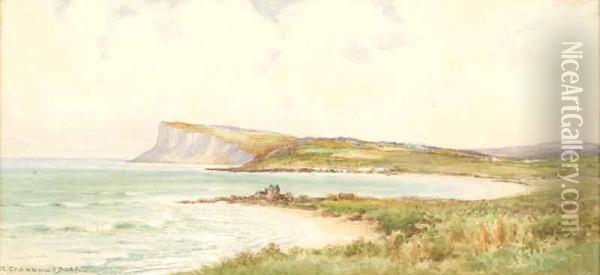 Antrim Coast Oil Painting - Robert Creswell Boak