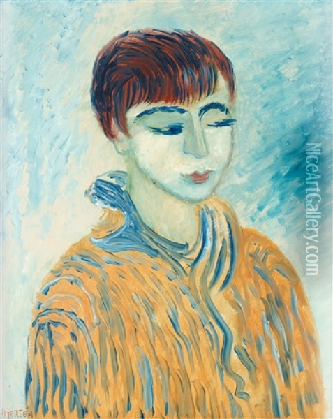 Parisiskan Oil Painting - Sigrid (Maria) Hjerten