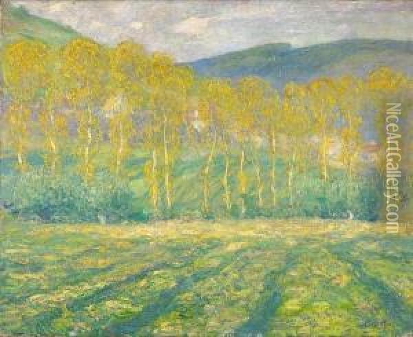 Yellow Trees, Giverny Oil Painting - Guy Rose