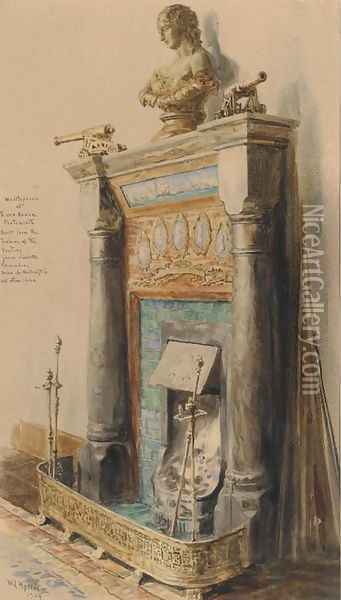 The mantlepiece at Tower House, Portsmouth Oil Painting - William Lionel Wyllie