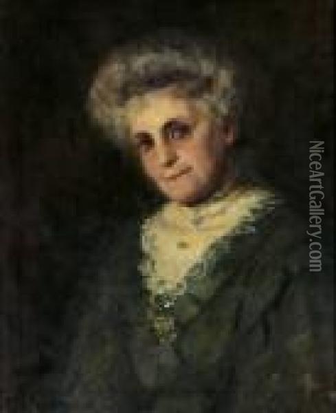 Portrait Of A Lady Oil Painting - Frederick McCubbin