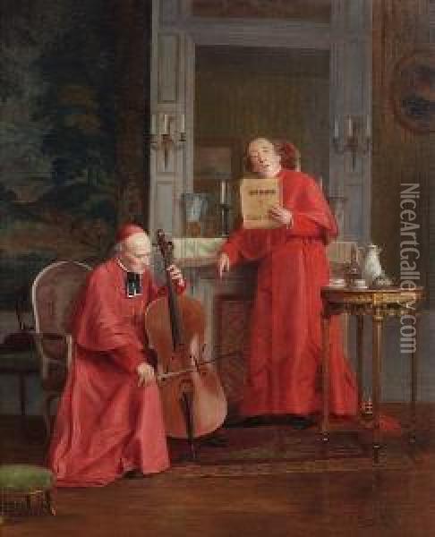 The Duet Oil Painting - Victor Marais-Milton