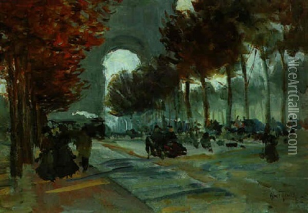 The Bois De Boulogne Oil Painting - Louis Abel-Truchet