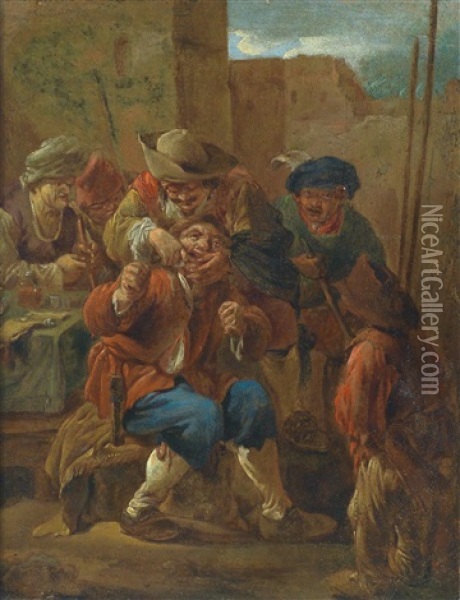 Der Zahnzieher Oil Painting - Andries Dirsksz Both