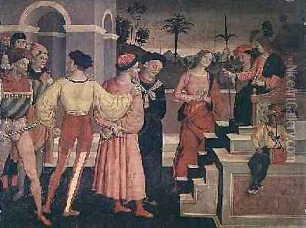 The Judgement of Daniel Oil Painting - Giacomo Pacchiarotti