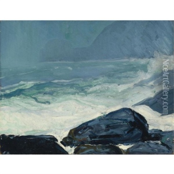 Burnthead Oil Painting - George Bellows