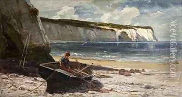 Coast Scene Oil Painting - Edwin Ellis