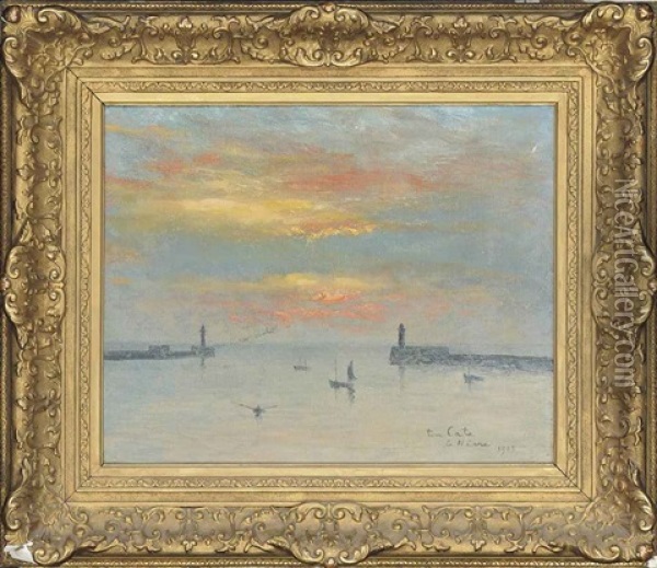 La Harve Oil Painting - Siebe Johannes ten Cate