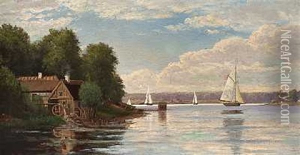 Parti Fra Svendborg Oil Painting - Christian Bernh. Severin Berthelsen