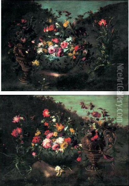 Fiori Oil Painting - Francesco Guardi