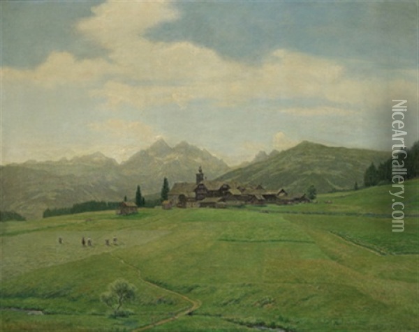 In Der Ramsau Oil Painting - Thomas Leitner