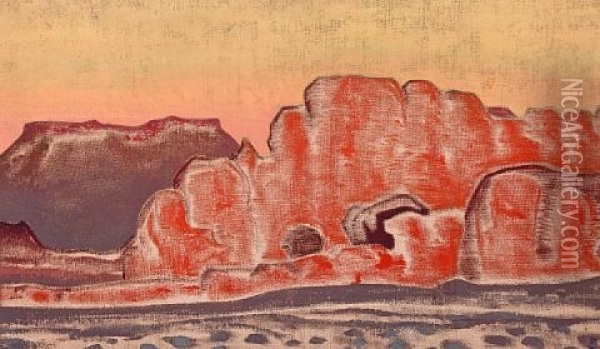 The Grand Canyon Oil Painting - Nikolai Konstantinovich Roerich