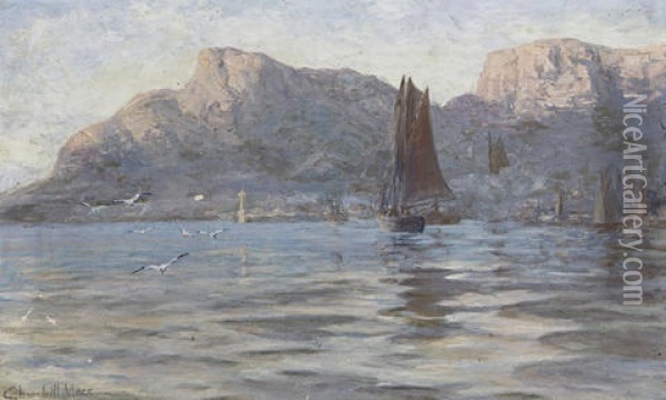 Table Bay Oil Painting - Edward Clark Churchill Mace