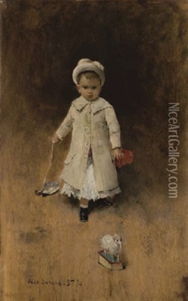 Jeune Garcon Aux Jouets Oil Painting - Jean Beraud