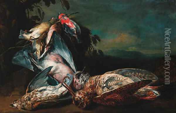 Dead songbird Oil Painting - Jan Fyt