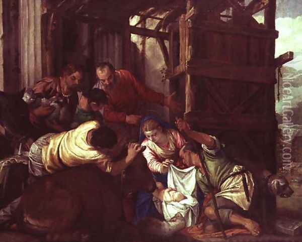 Adoration of the Shepherds 3 Oil Painting - Paolo Veronese (Caliari)